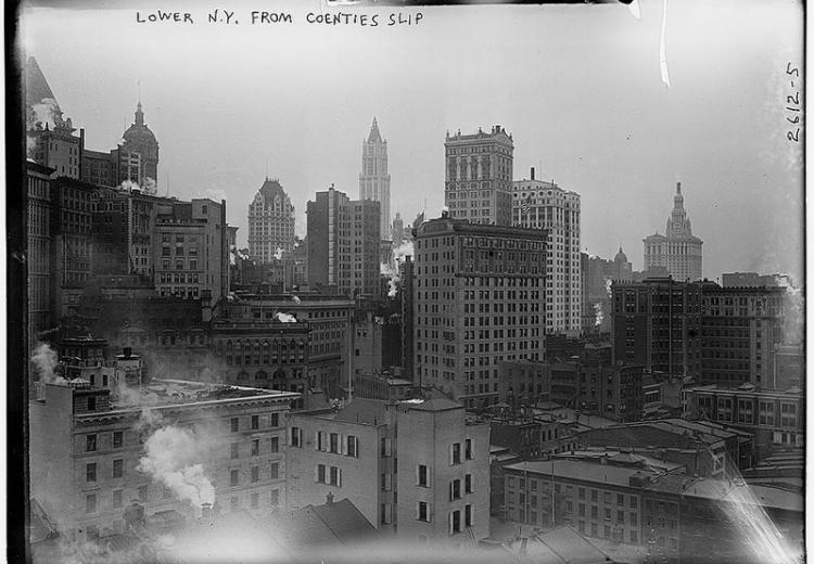 Lower New York City, early 1900s.